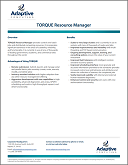 TORQUE Resource Manager Data Sheet